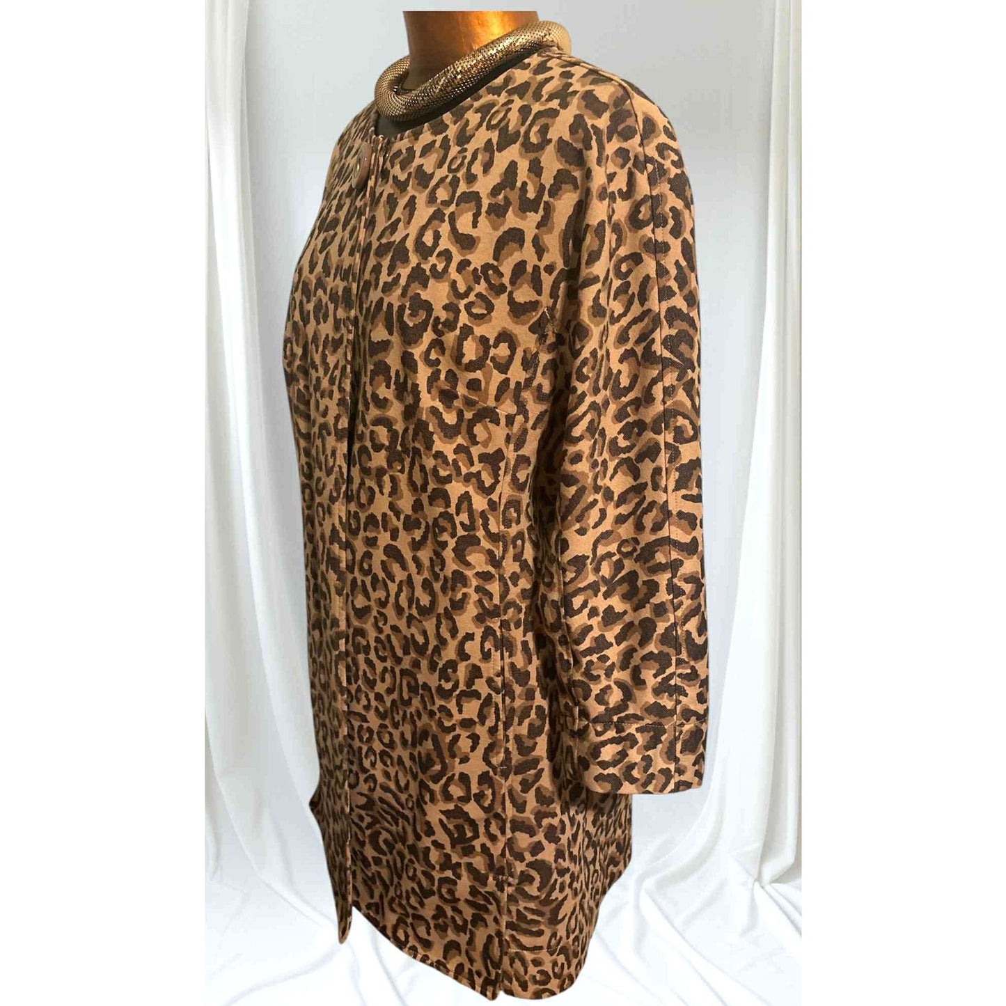 cabi Leopard Print Cotton Stretch Jacket | Curated Classic