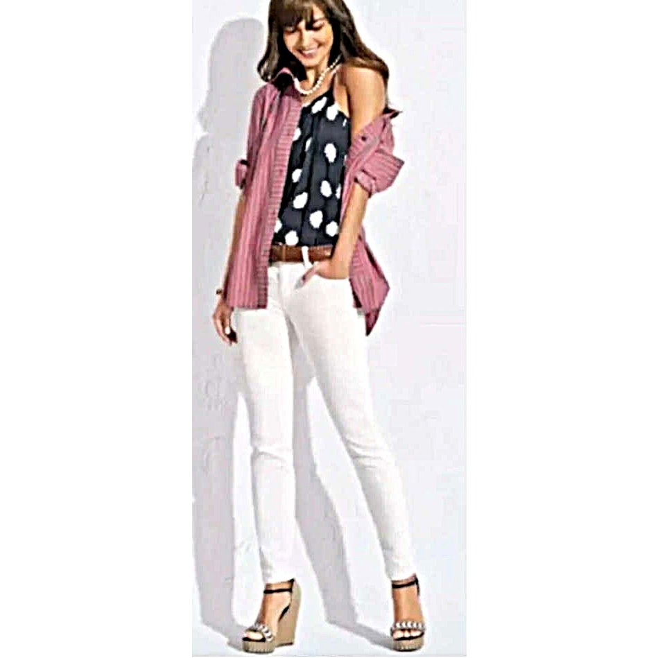 cabi The Skinny White Jean | High-Rise | Curated Classic