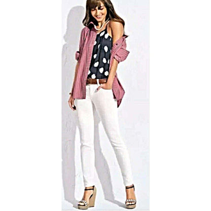 cabi The Skinny White Jean | High-Rise | Curated Classic