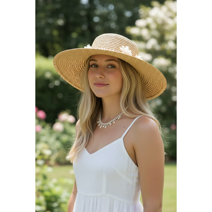 Vintage Betmar Italian Straw Wide-Brim Sun Hat
