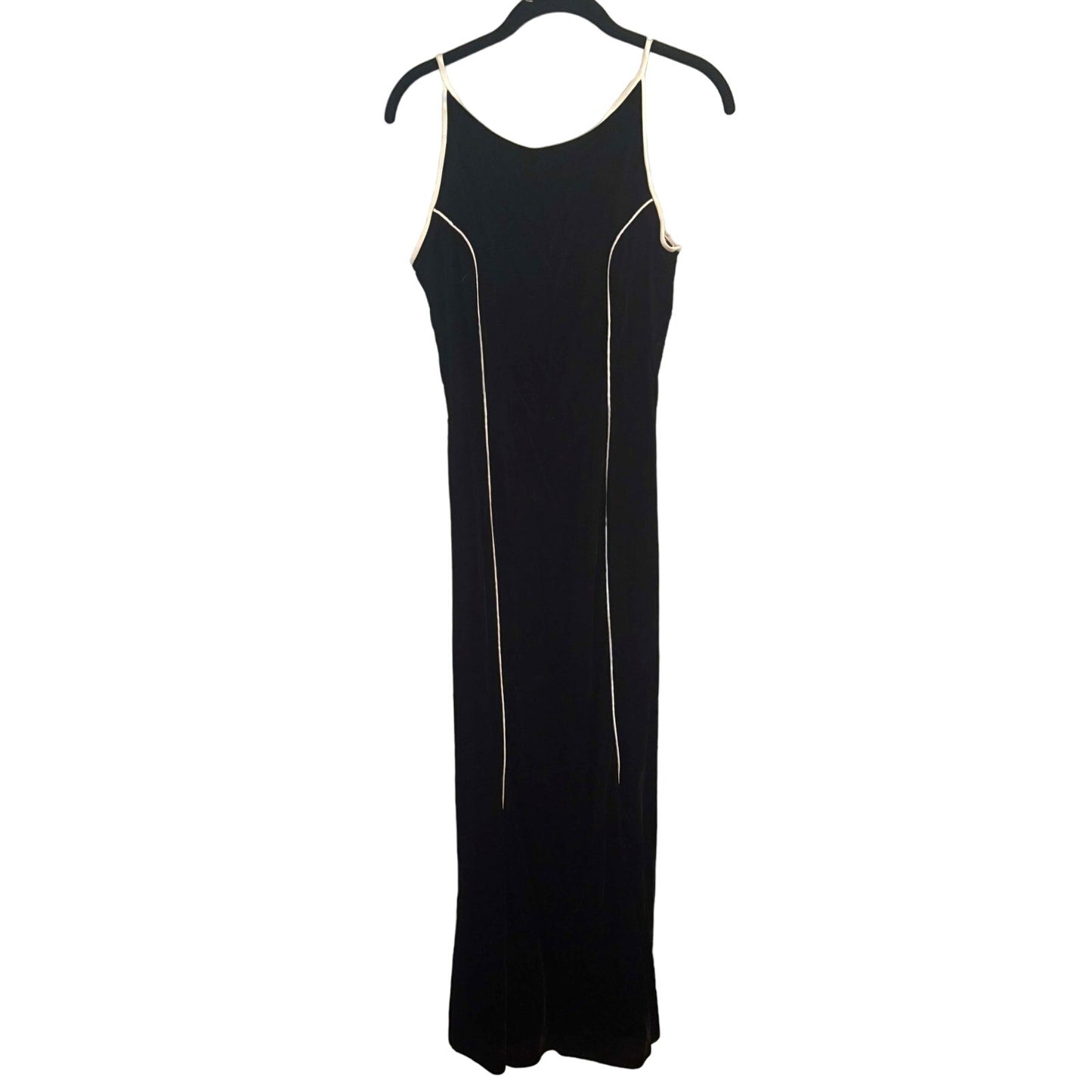 ONLY ONE!!! Vintage Jessica McClintock Black Velvet Maxi Dress – Classic 1990s