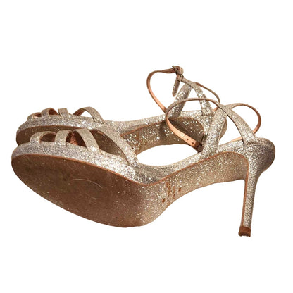 ONLY ONE!!! Kate Spade New York Silver FLORENCE Sparkle Heels ~ Size 8M