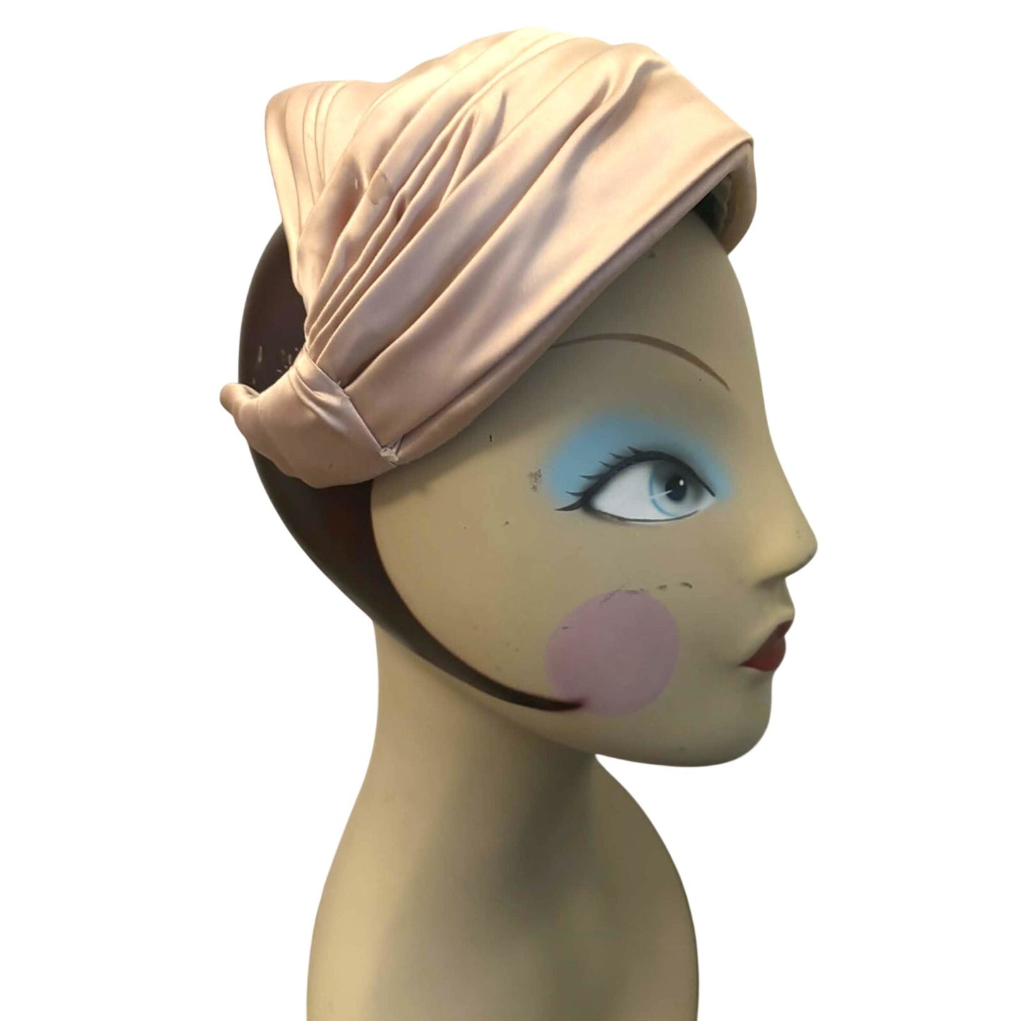 Vintage 1950s Gene Doris New York Satin Turban Cocktail Hat