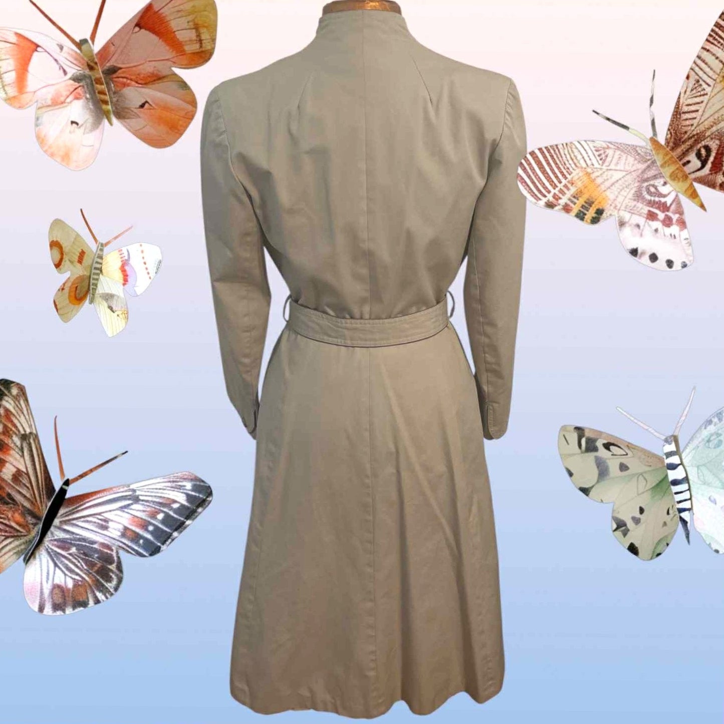 ONLY ONE!!! Vintage Rain Shedder by Ken Merritt Coat 70s/80s Belted Trench Coat