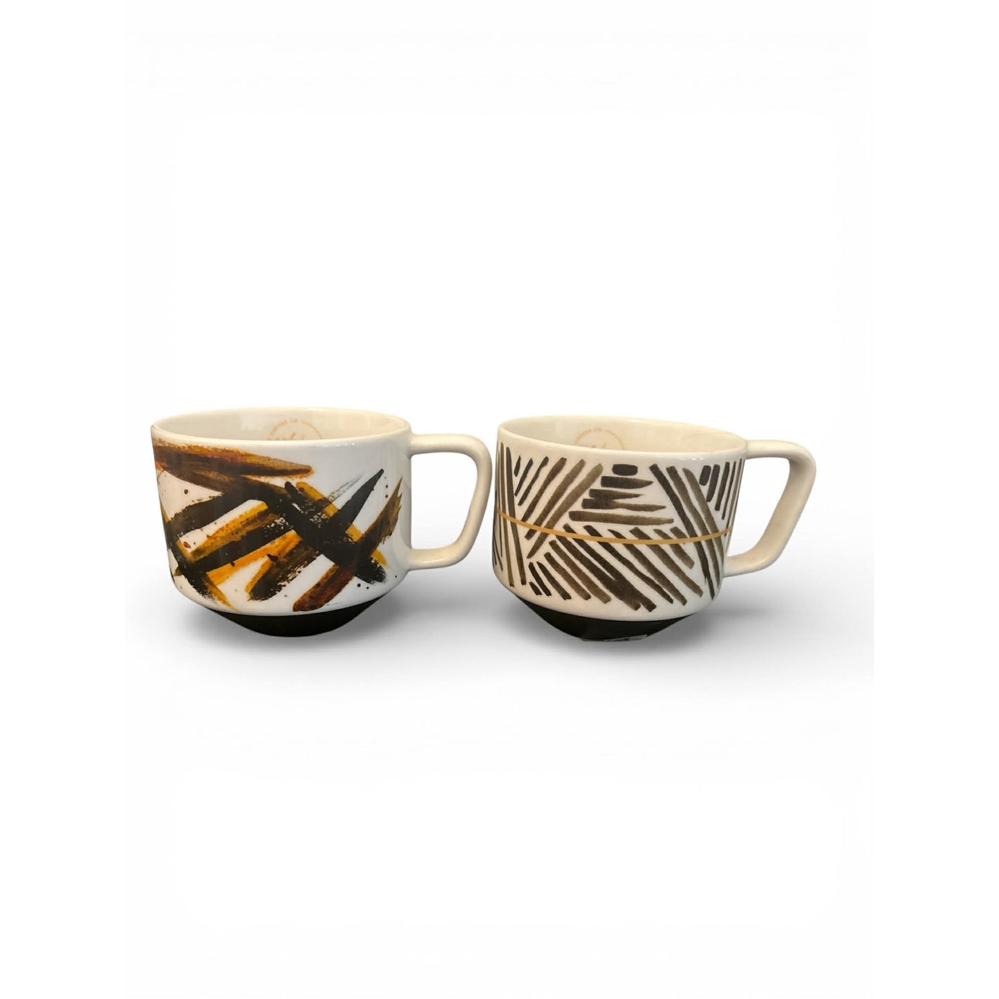 Starbucks Artisan Series 2014 Geography Abstract Brush Mug Set