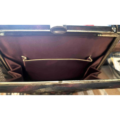 ONLY ONE!!! Vintage Leon of California Evening Handbag – 1950s Satin Stripe Classic