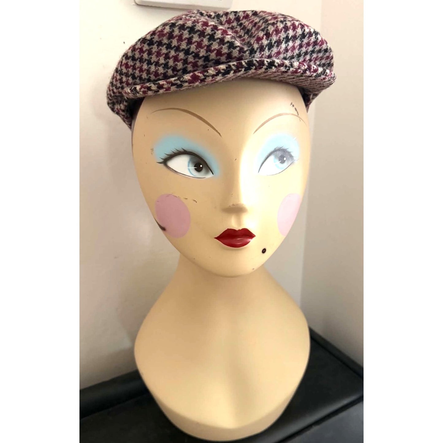 Vintage Connemara Irish Wool Newsboy Flat Cap Made in Ireland