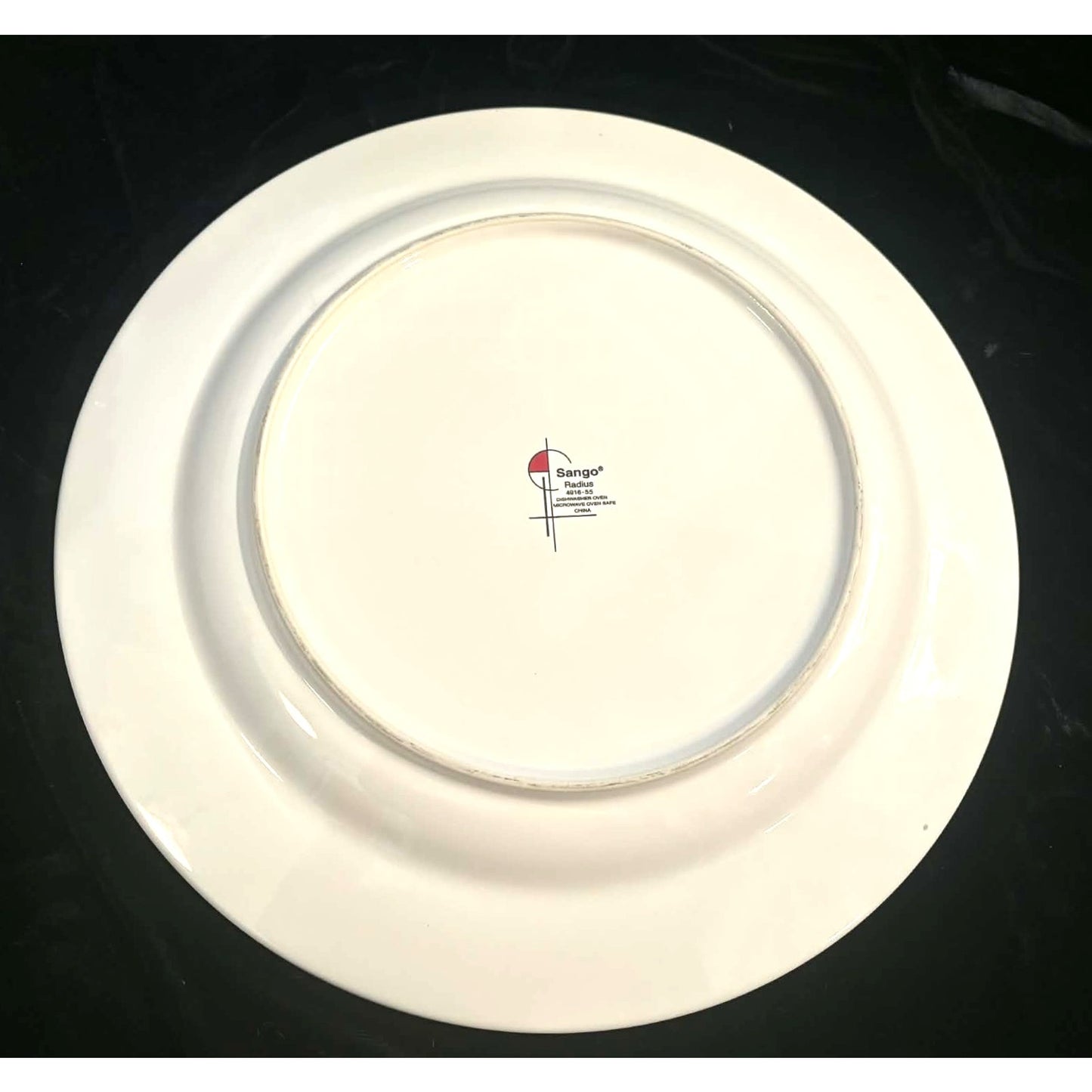 Vintage Sango “Radius” Oversized Geometric Plate | Modern 80s Design