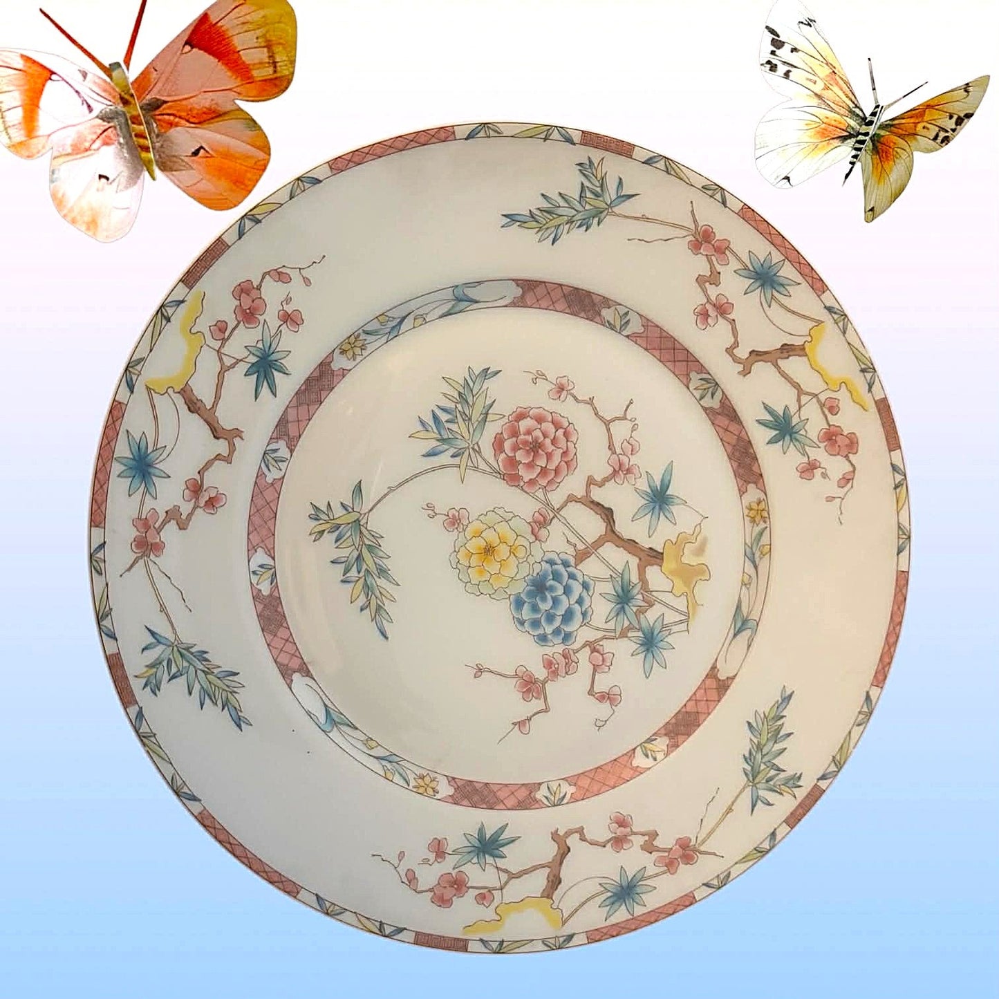 Limoges France “Singapour” Floral Porcelain Plate | 7.5”