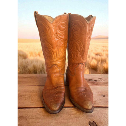 ONLY ONE PAIR!!! Vintage Texas Cowboy Boots Men’s 9.5D - Made in USA