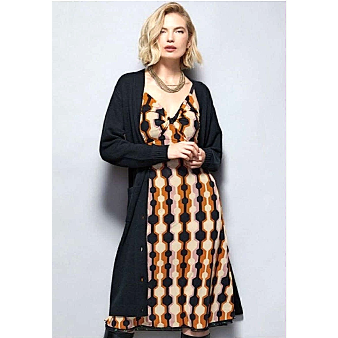 cabi Drop-Off Button-Front Duster Cardigan | Curated Classic