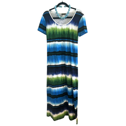 Tommy Bahama Ocean Stripe Maxi Dress – Size S Tall