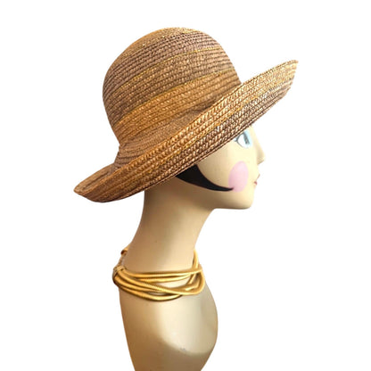 Vintage Scala Firenze Italy Straw Sun Hat
