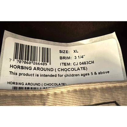 ONLY ONE!!! Cody James Horsing Around Chocolate Cowboy Hat – Kids XL