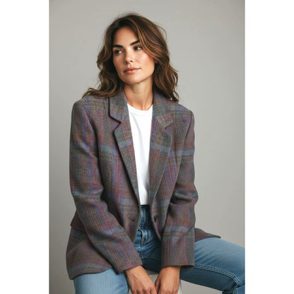 ONLY ONE!!! Vintage Carlisle Wool Tweed Blazer Jacket 10