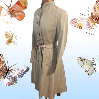 ONLY ONE!!! Vintage Rain Shedder by Ken Merritt Coat 70s/80s Belted Trench Coat