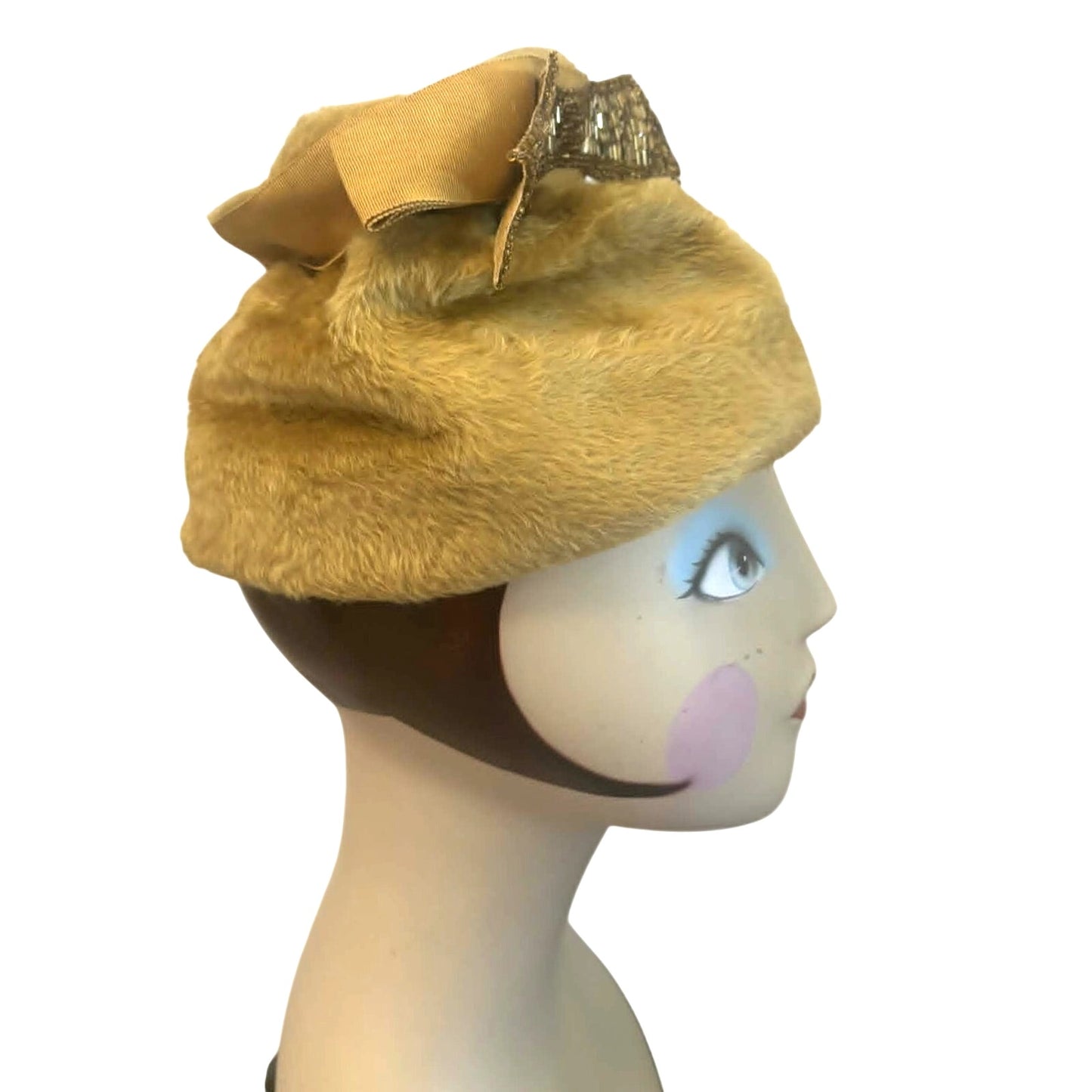 Vintage 1960s Duchess Toledo Fur Felt Cloche Hat