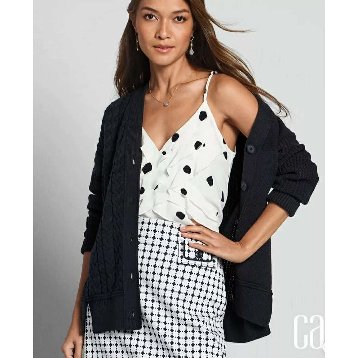 cabi Textbook Navy Pocket Cardigan | Curated Classic
