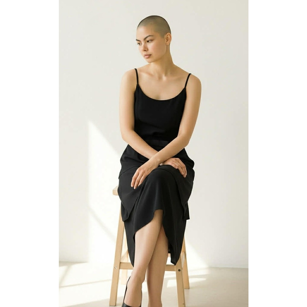 Vintage 1960s Alfred Werber St Louis Black Tiered Crepe Dress