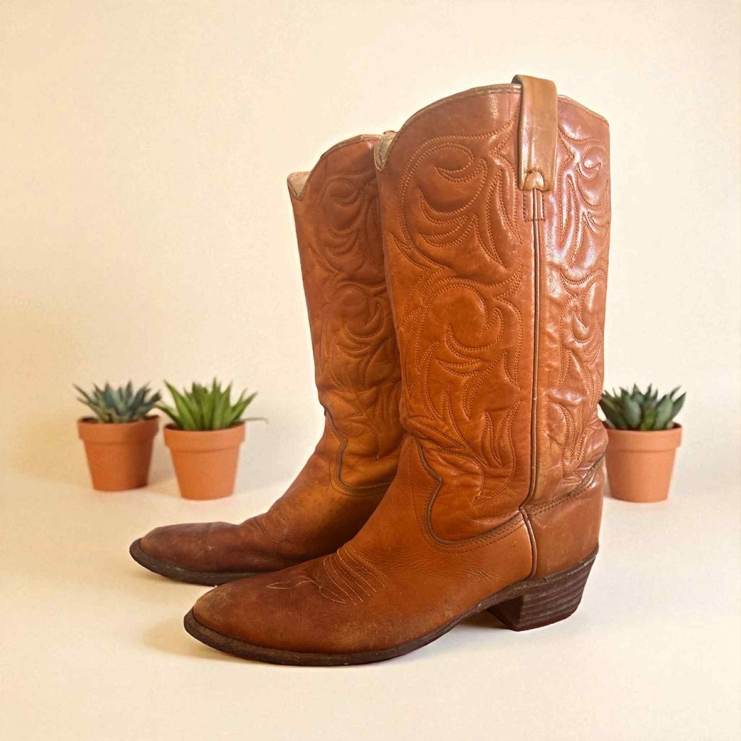 ONLY ONE PAIR!!! Vintage Texas Cowboy Boots Men’s 9.5D - Made in USA