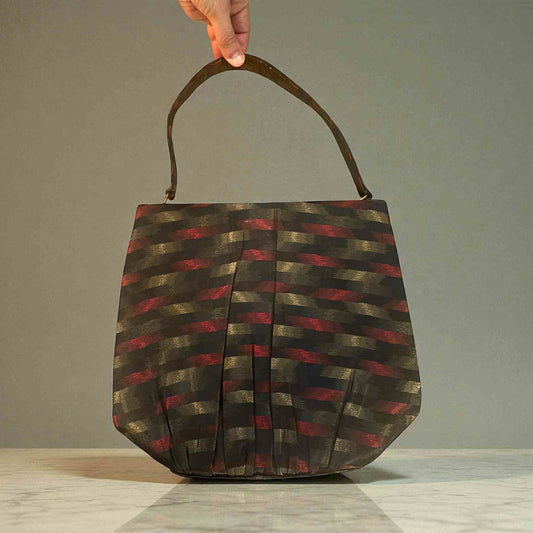 ONLY ONE!!! Vintage Leon of California Evening Handbag – 1950s Satin Stripe Classic