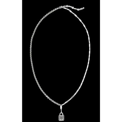 cabi Lock Locket Pendant Necklace | Long | Curated Classic