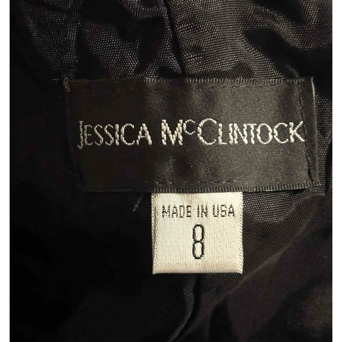 ONLY ONE!!! Vintage Jessica McClintock Green Taffeta Strapless Party Dress Size 8