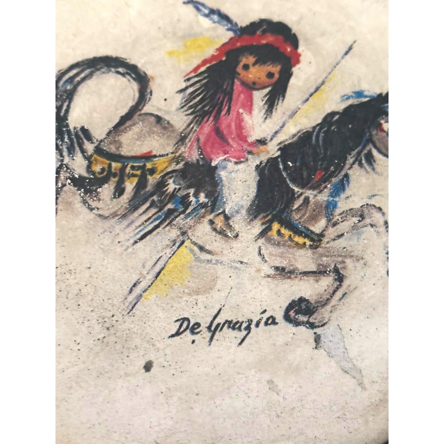 DeGrazia Native American Stone Coasters – Set of 4