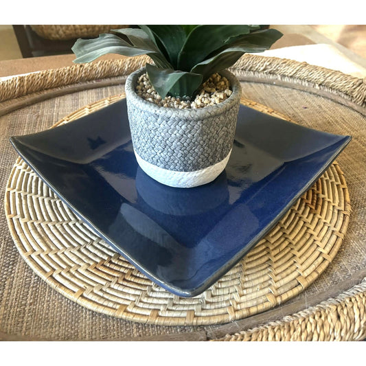 Williams Sonoma Navy Square Serving Platter – New with Tag