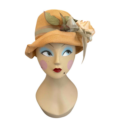 Vintage Linda Farrell Original Straw Hat