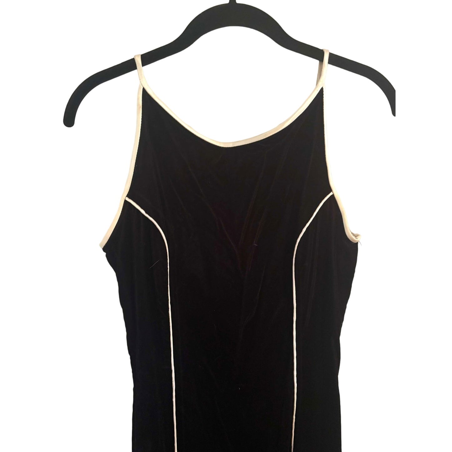 ONLY ONE!!! Vintage Jessica McClintock Black Velvet Maxi Dress – Classic 1990s