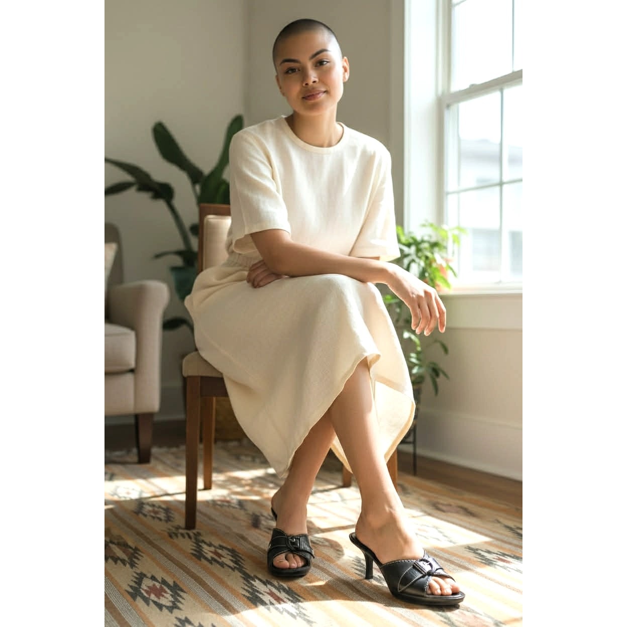 Cole Haan Black Leather Slide Heels – Size 9