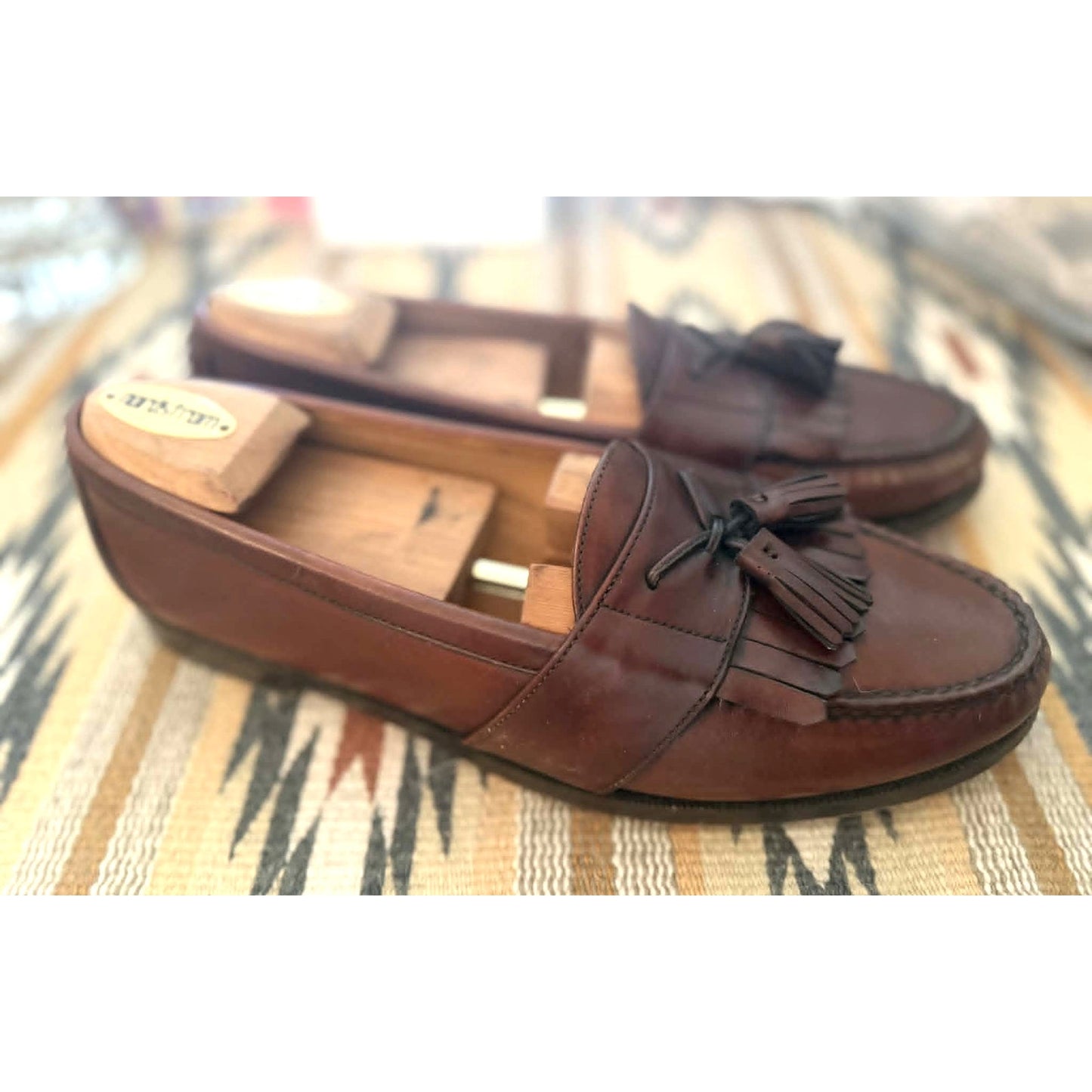 Vintage Men's Cole Haan Brown Leather Tassel Loafers ~ Size 10.5 D