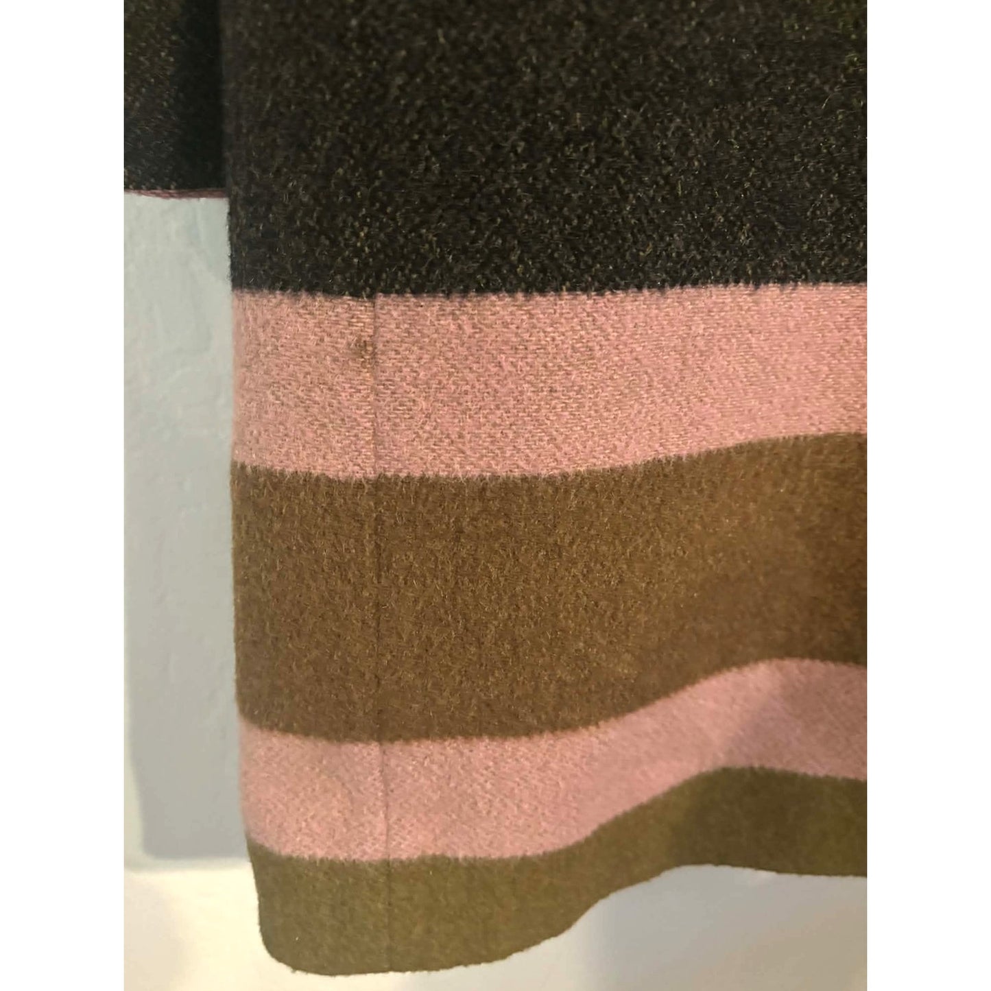 Vintage Betty Rose Striped Wool Coat | Mod 60s–70s Statement