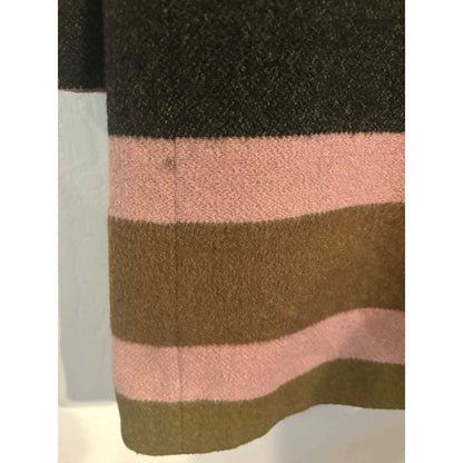 Vintage Betty Rose Striped Wool Coat | Mod 60s–70s Statement