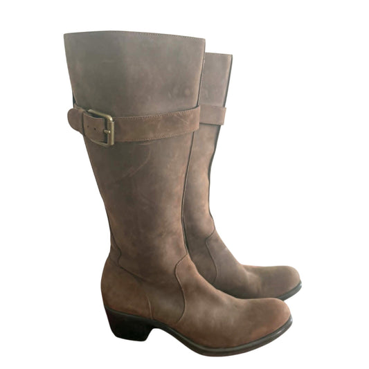 Cole Haan Brown Suede Leather Knee High Boots 9.5B