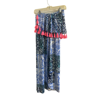 Lilly Pulitzer Meridian Midi Deep Indigo Leied Back Dress ~ Size XS