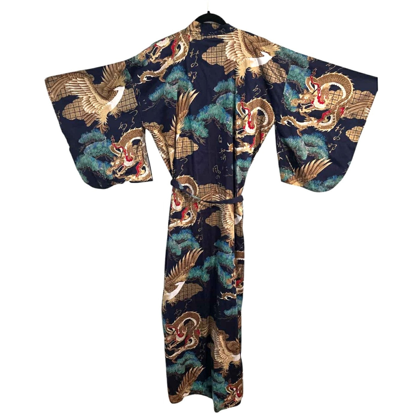 ONLY ONE!!! Vintage SMITHSONIAN Blue Japanese Kimono Robe Size XL