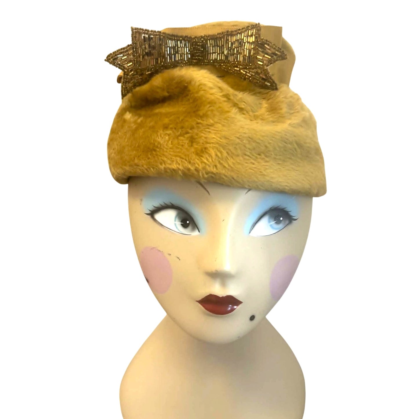 Vintage 1960s Duchess Toledo Fur Felt Cloche Hat