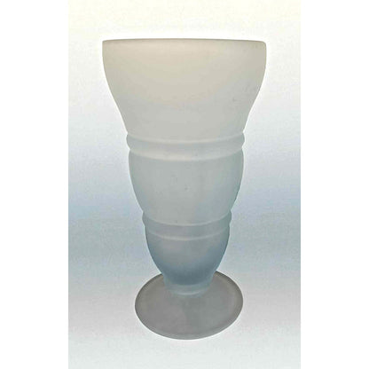 ONLY ONE!!! Vintage Indiana Glass “Icy Blue” Frosted Milkshake Glasses – Set of 3