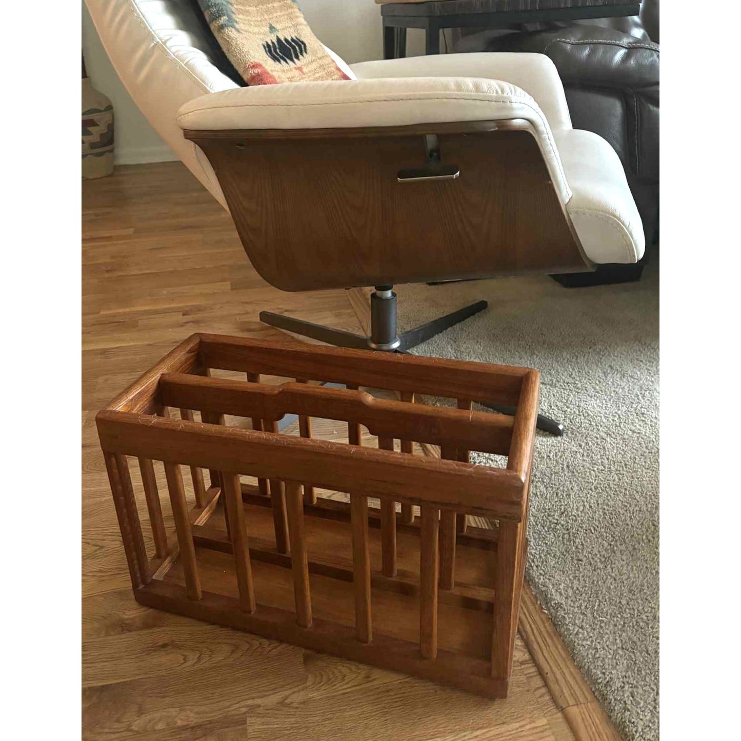 ONY TWO!!! Vintage Mid Century Modern Goodwood Teak Magazine Rack Holder