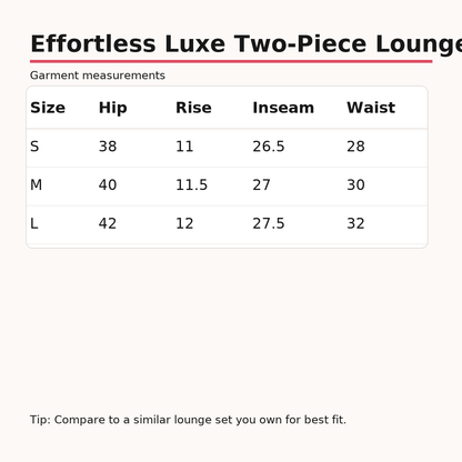 Effortless Luxe Two-Piece Lounge Set