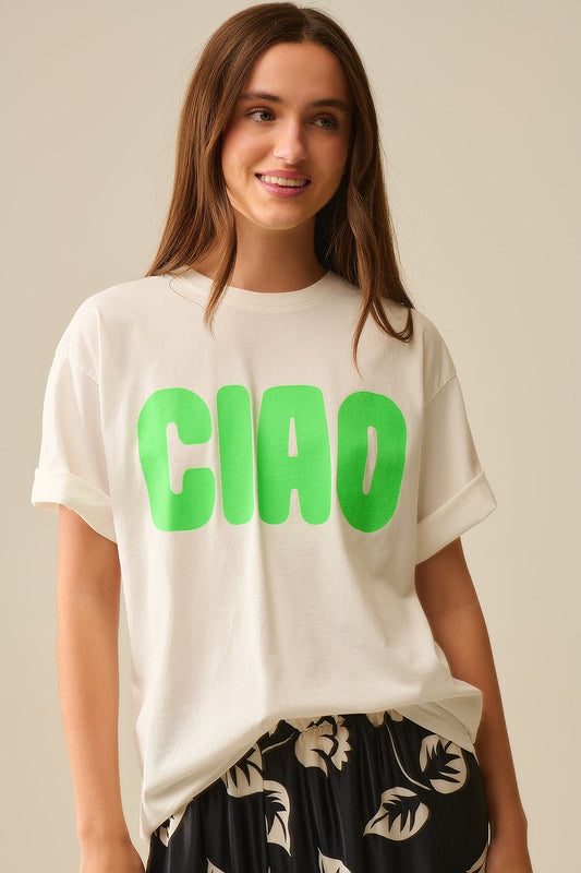 Made in Italy Relaxed CIAO Graphic Tee
