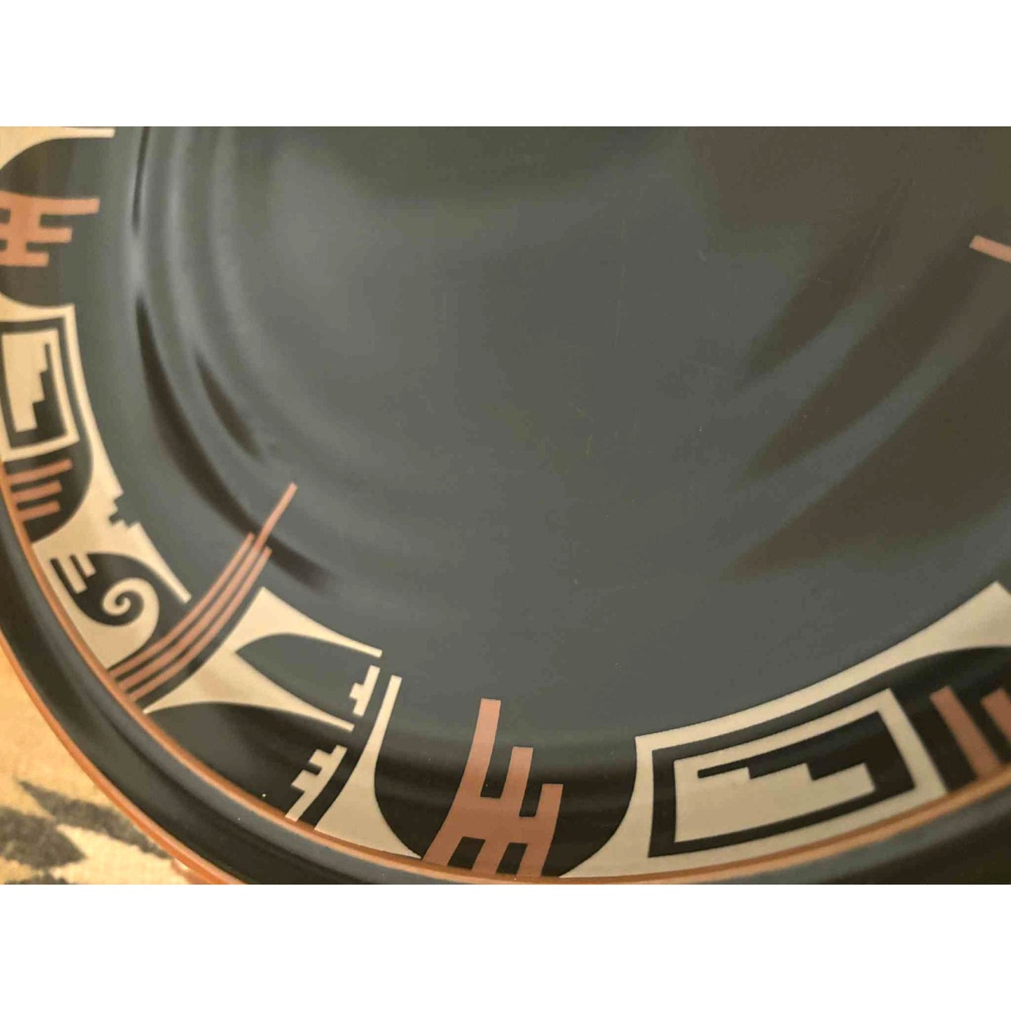 ONLY ONE!!! Vintage Noritake Desert Fire Stoneware 12" Round Chop Plate