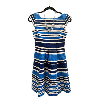 Kate Spade NY Mariella Blue White Stripe Dress Size 2