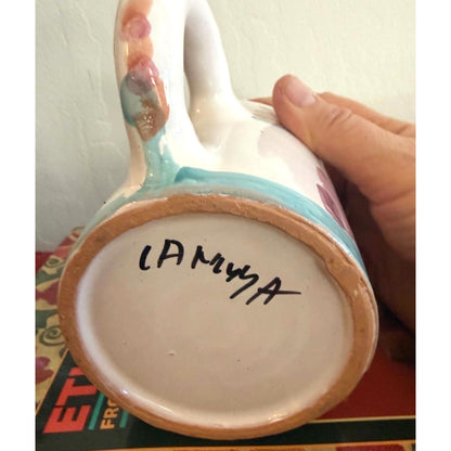 Southwest Handmade Pottery Coffee Mug Set – Signed Artisan Ceramic Cups Pair