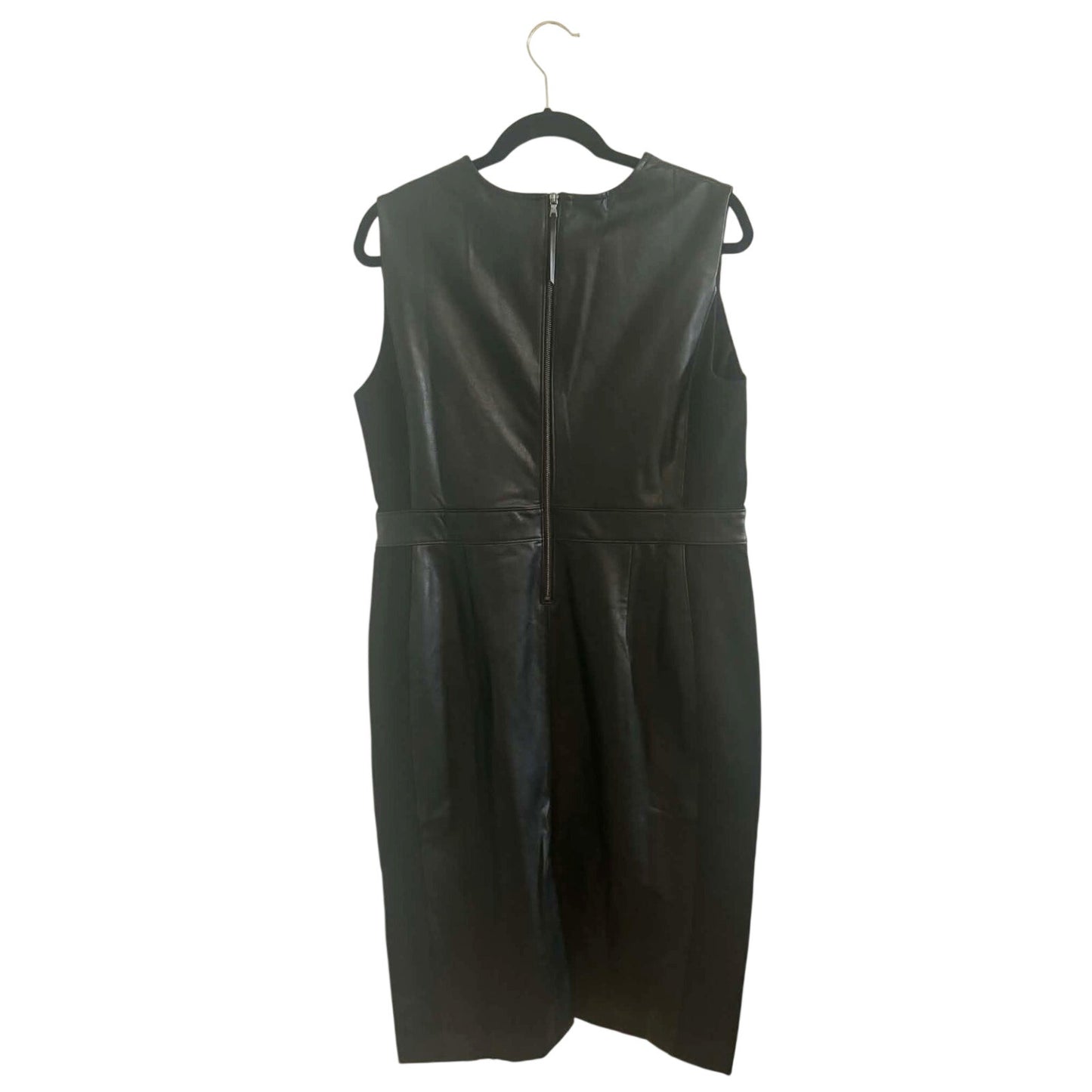 Spanx Leather-Like Combo Sheath Dress Size XL