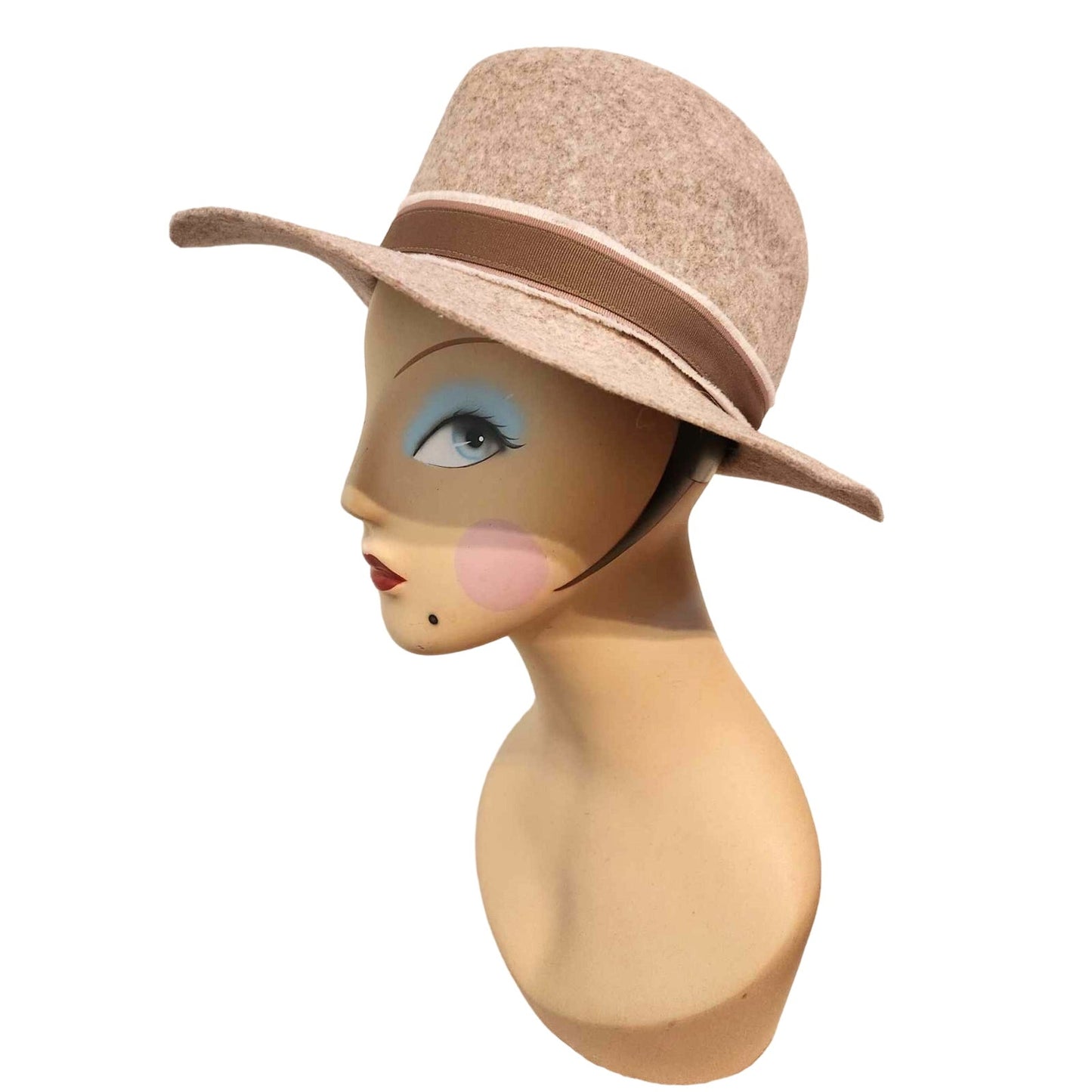 ONLY ONE!!! Hatattack for India Hicks 100% Wool Soft Brown Hat