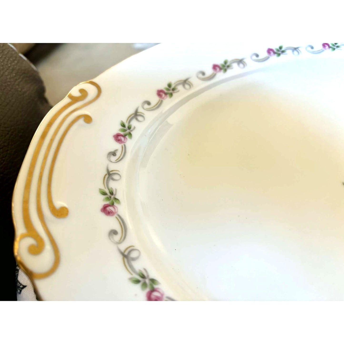 Vintage Puritan “First Love” Rose Platter | Romantic Cottage Style