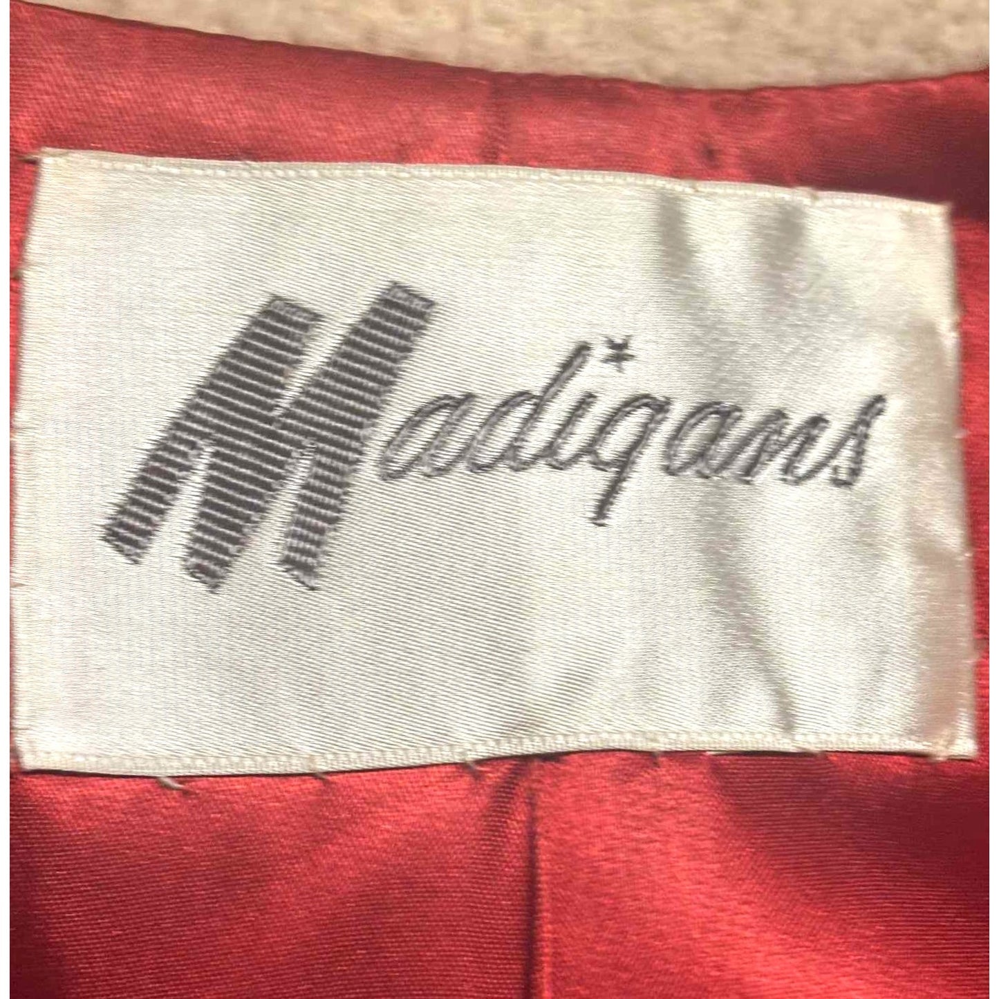 ONLY ONE!!! Vintage 1960s Madigans Wool Coat w/Removable Real Fur Collar